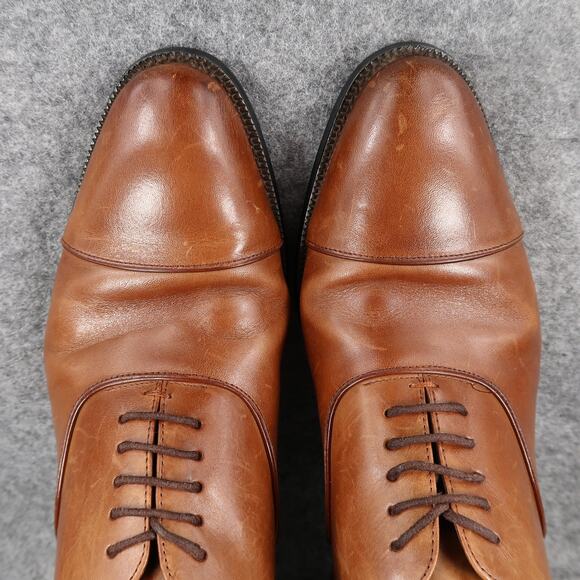 Stacy Adams Shoes Mens 10.5 Oxford Dress Cap Toe Leather Brown Formal Business main image 9